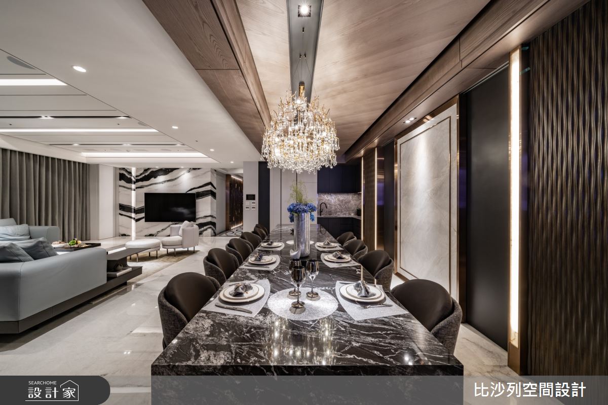 160坪中古屋(5~15年)＿奢華風客廳餐廳案例圖片＿比沙列空間設計＿比沙列_26之26