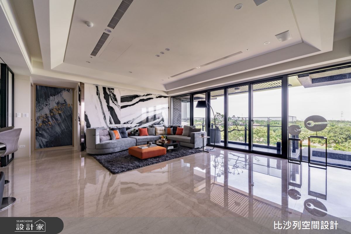 75坪毛胚屋＿混搭風客廳走廊陽台案例圖片＿比沙列空間設計＿比沙列_27之2