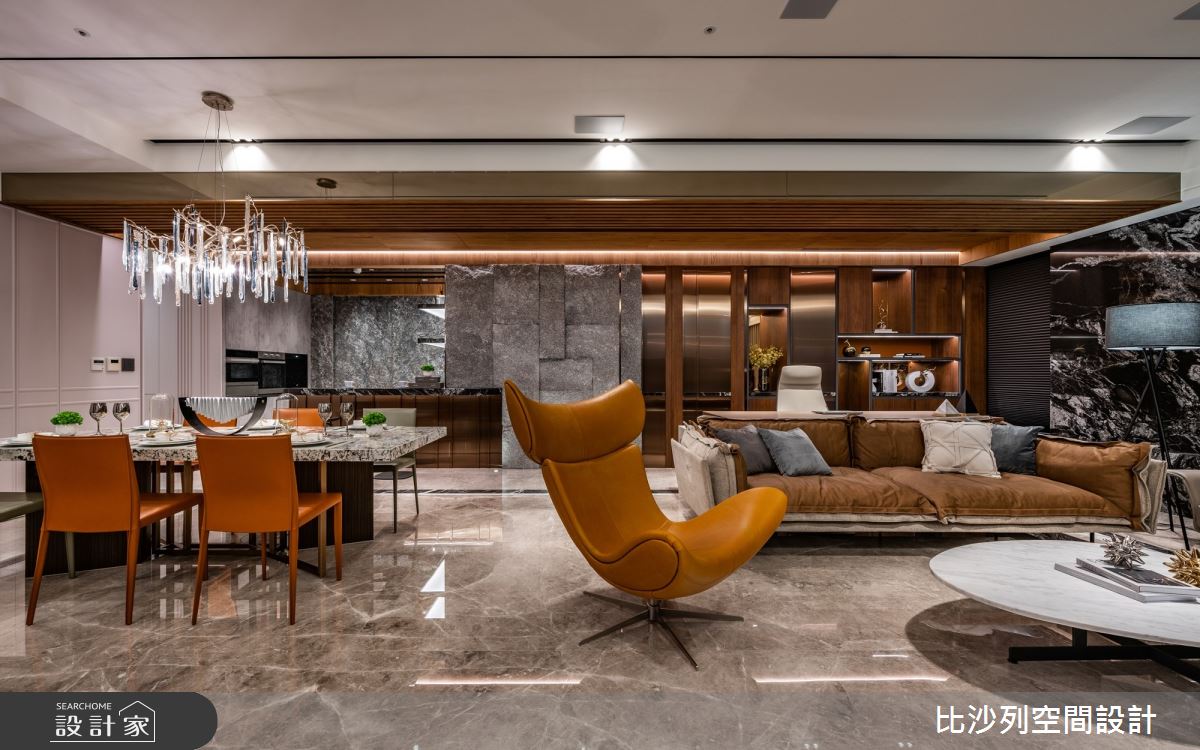 50坪毛胚屋＿現代風客廳餐廳書房案例圖片＿比沙列空間設計＿比沙列_40之9