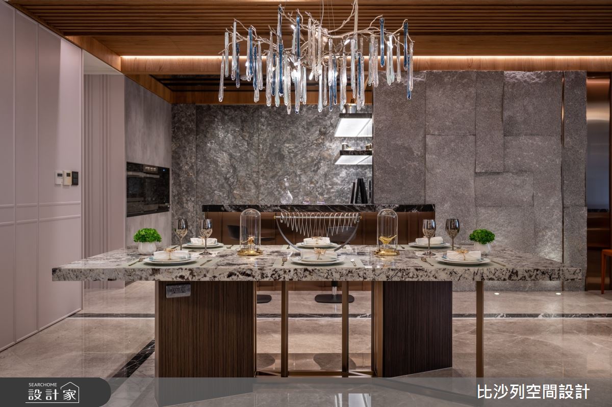 50坪毛胚屋＿現代風餐廳吧檯中島案例圖片＿比沙列空間設計＿比沙列_40之13