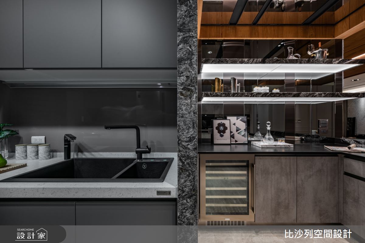 50坪毛胚屋＿現代風廚房中島案例圖片＿比沙列空間設計＿比沙列_40之20