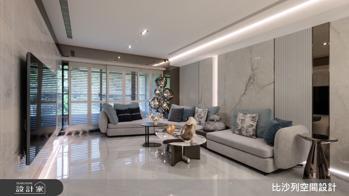 60坪新成屋(5年以下)＿現代風客廳案例圖片＿比沙列空間設計＿比沙列_41之6