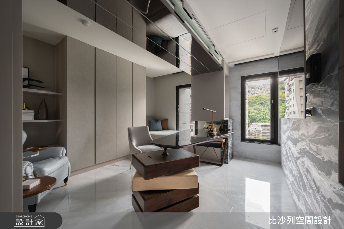 60坪新成屋(5年以下)＿現代風書房臥榻案例圖片＿比沙列空間設計＿比沙列_41之51