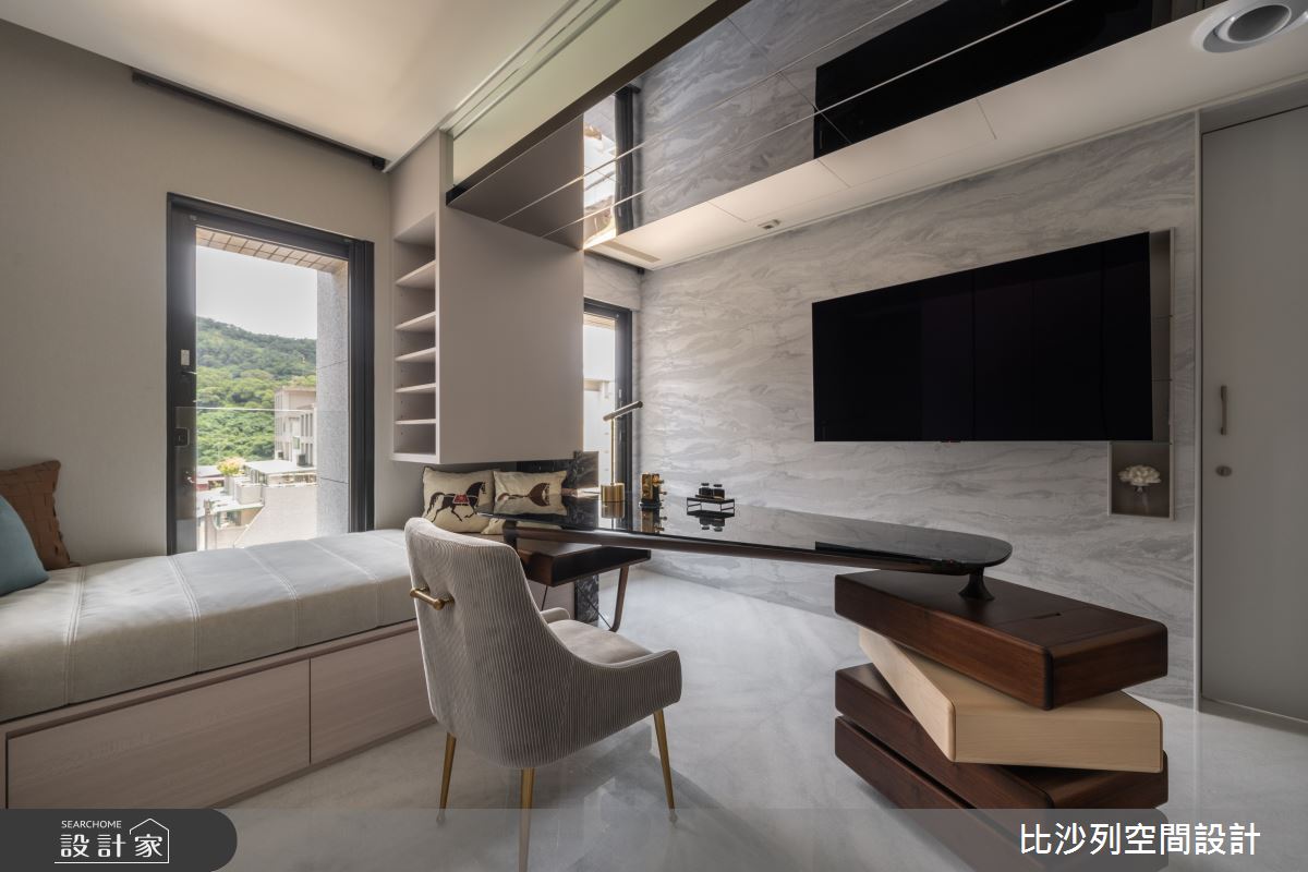 60坪新成屋(5年以下)＿現代風書房臥榻案例圖片＿比沙列空間設計＿比沙列_41之54