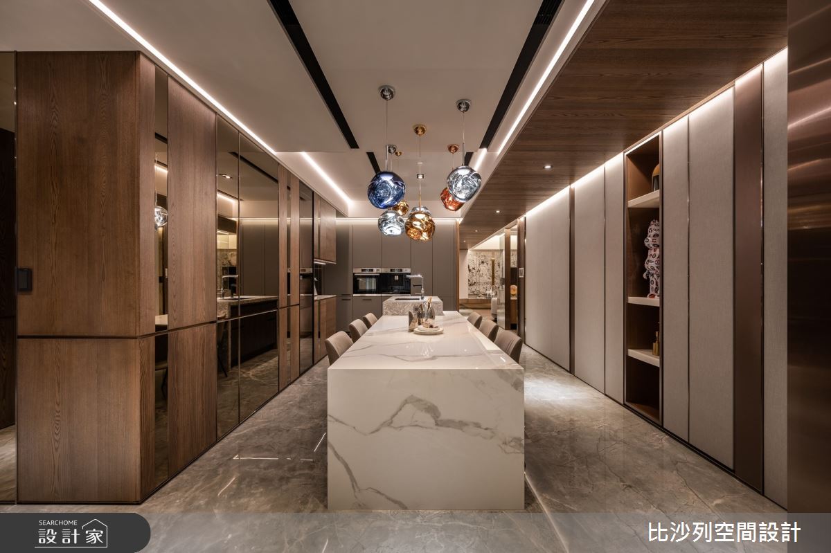 106坪毛胚屋＿混搭風餐廳中島案例圖片＿比沙列空間設計＿比沙列_42之10