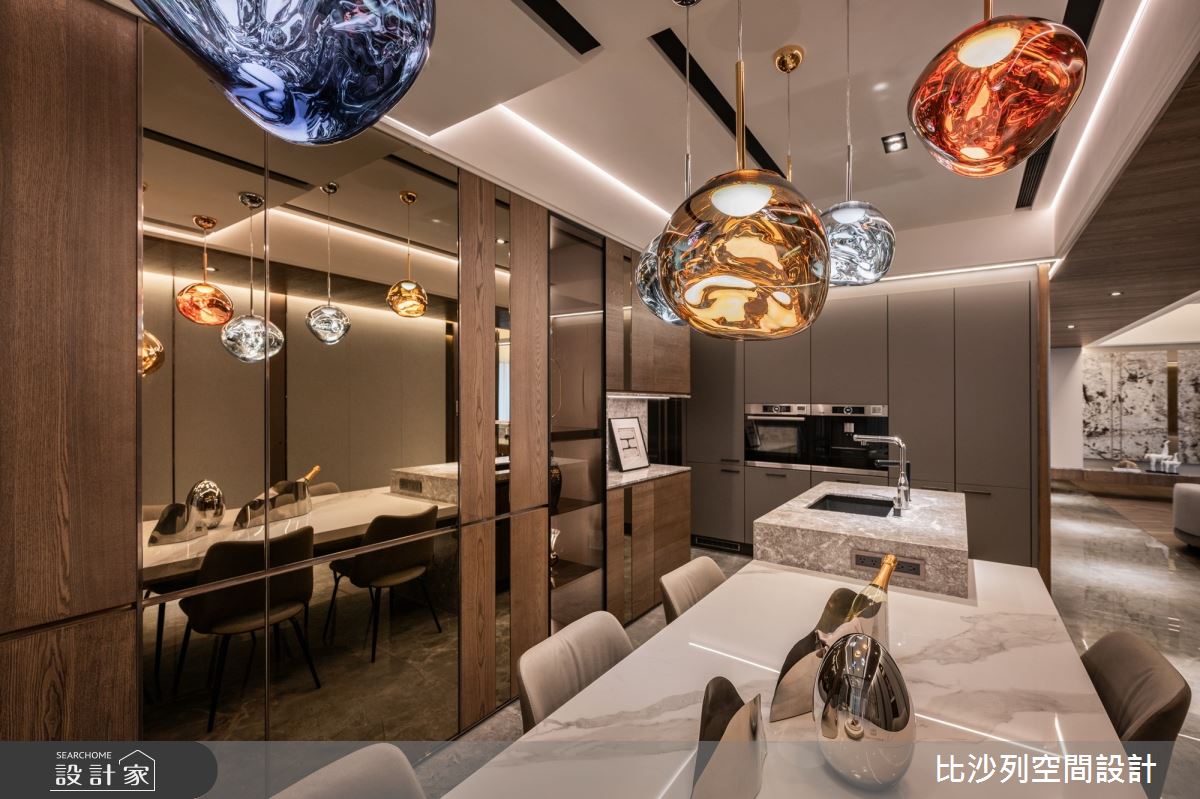 106坪毛胚屋＿混搭風餐廳中島案例圖片＿比沙列空間設計＿比沙列_42之11
