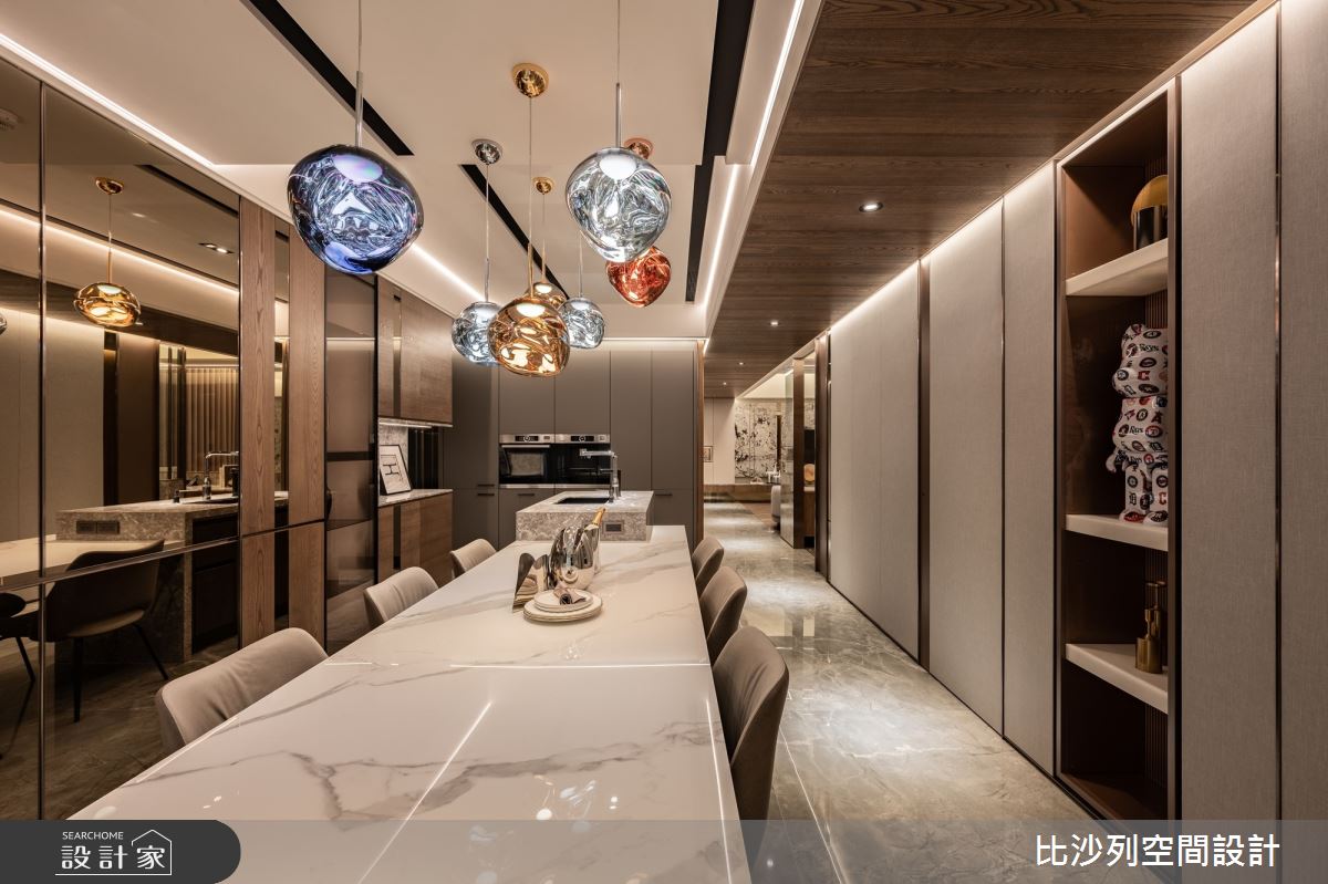 106坪毛胚屋＿混搭風餐廳中島案例圖片＿比沙列空間設計＿比沙列_42之12