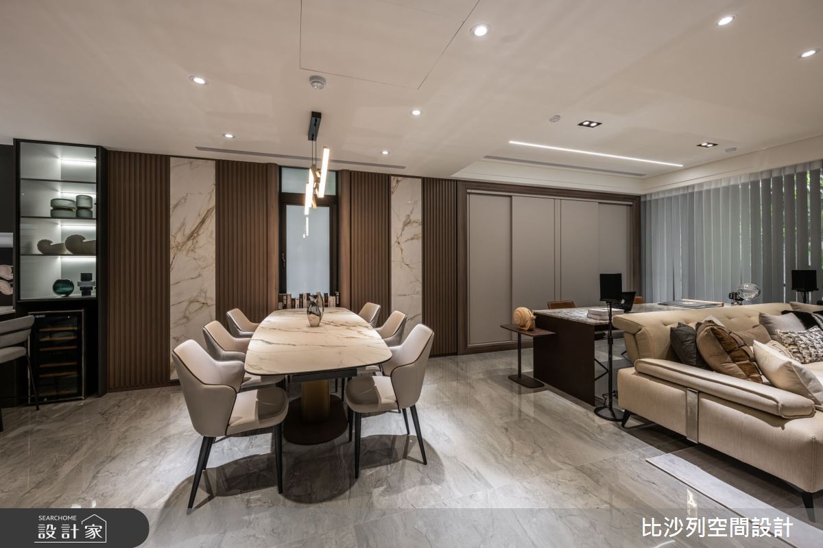 82坪中古屋(5~15年)＿現代風客廳餐廳書房案例圖片＿比沙列空間設計＿比沙列_45之22