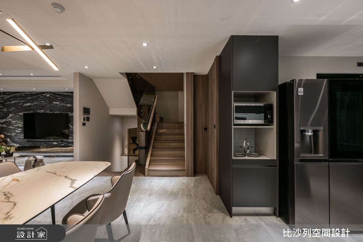 82坪中古屋(5~15年)＿現代風餐廳樓梯案例圖片＿比沙列空間設計＿比沙列_45之31