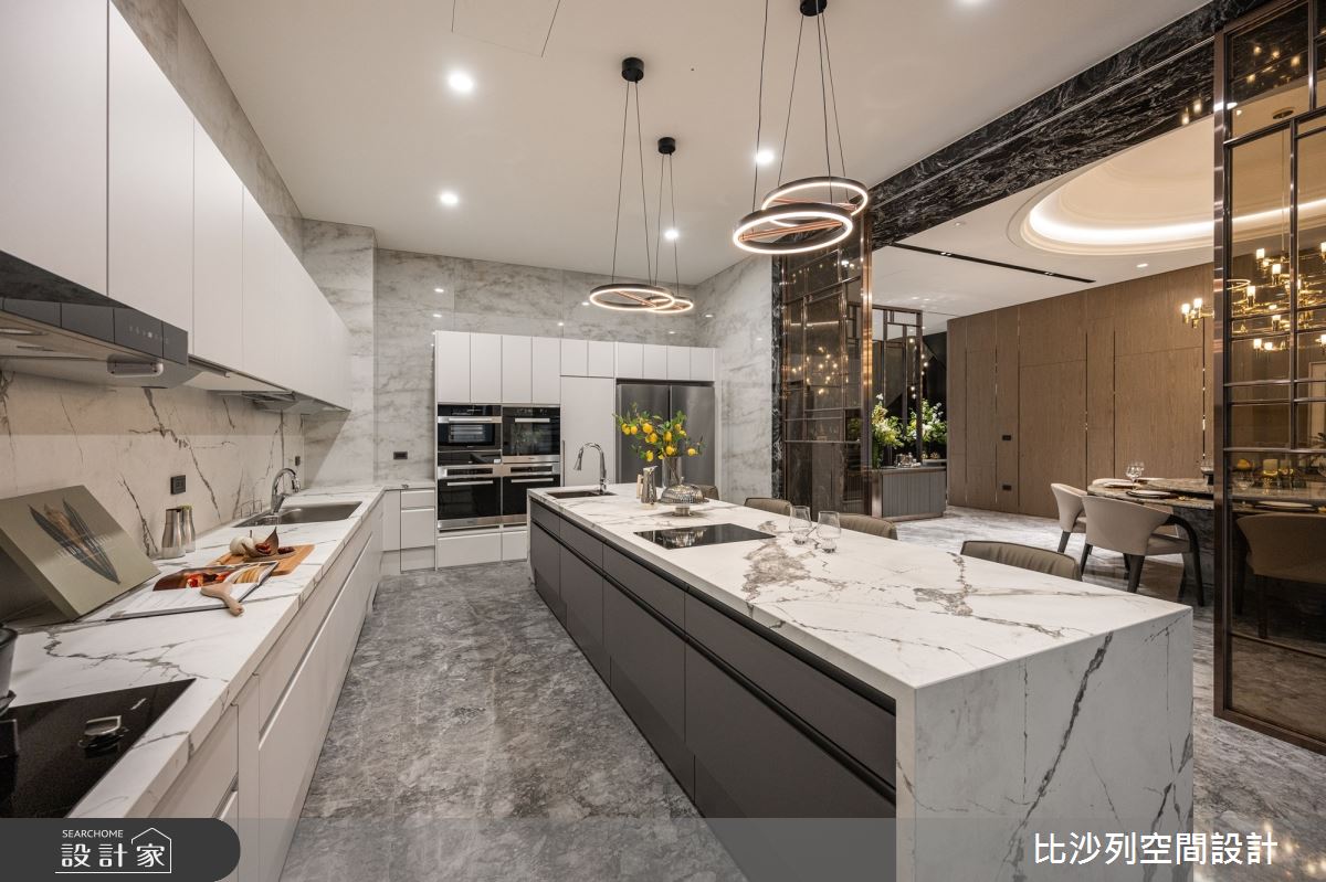 500坪＿現代風廚房中島案例圖片＿比沙列空間設計＿比沙列_47之12