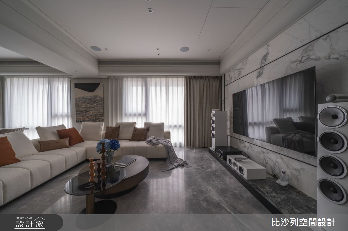 30坪新成屋(5年以下)＿現代風客廳案例圖片＿比沙列空間設計＿比沙列_48之1