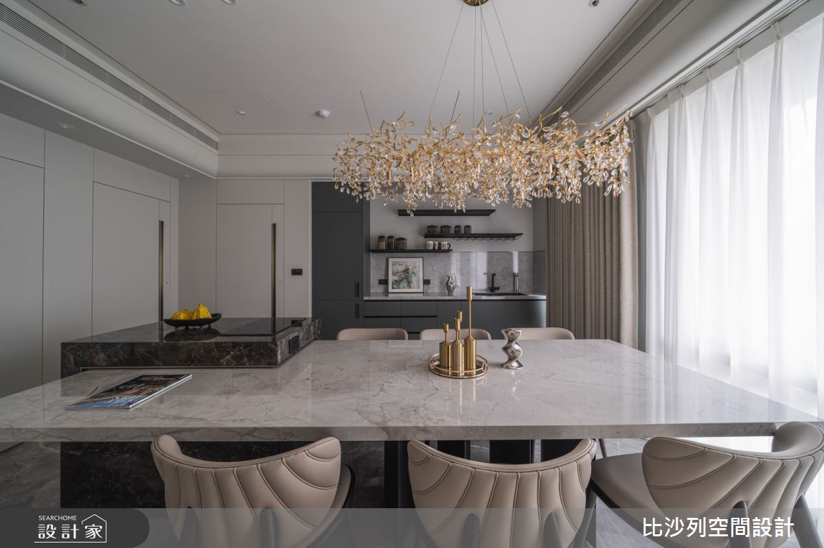 30坪新成屋(5年以下)＿現代風餐廳中島案例圖片＿比沙列空間設計＿比沙列_48之9