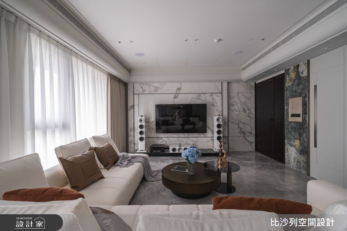 30坪新成屋(5年以下)＿現代風客廳案例圖片＿比沙列空間設計＿比沙列_48之16