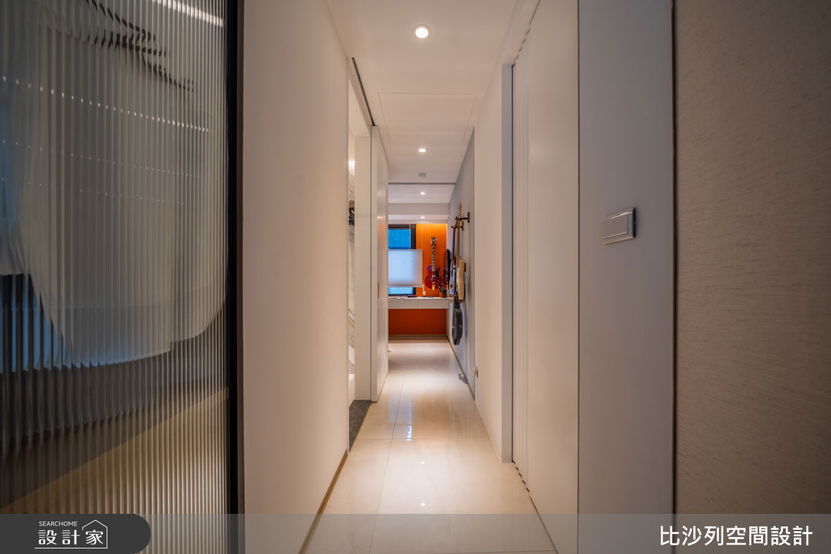 14坪新成屋(5年以下)＿現代風走廊案例圖片＿比沙列空間設計＿比沙列_51之12