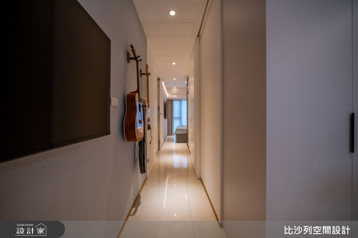 14坪新成屋(5年以下)＿現代風走廊案例圖片＿比沙列空間設計＿比沙列_51之11