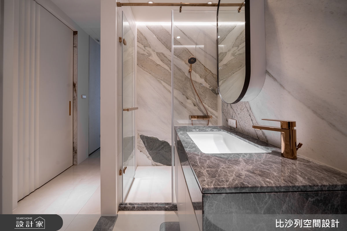 14坪新成屋(5年以下)＿現代風浴室案例圖片＿比沙列空間設計＿比沙列_51之16