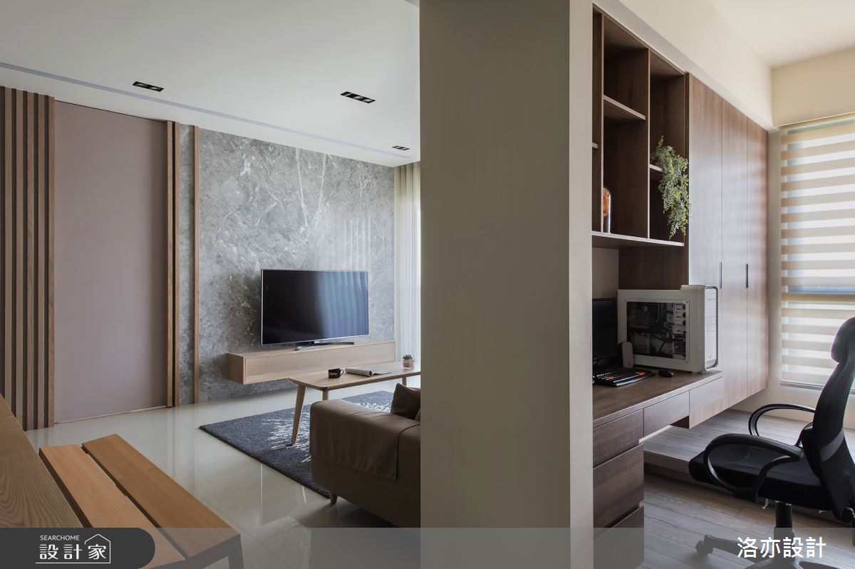 35坪新成屋(5年以下)＿北歐風客廳書房案例圖片＿洛亦設計 luò yì Interior Design＿洛亦_03之9