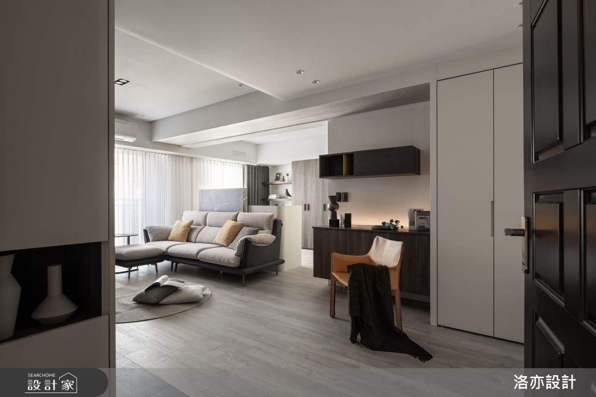 23坪新成屋(5年以下)＿簡約風客廳案例圖片＿洛亦設計 luò yì Interior Design＿洛亦_05之1
