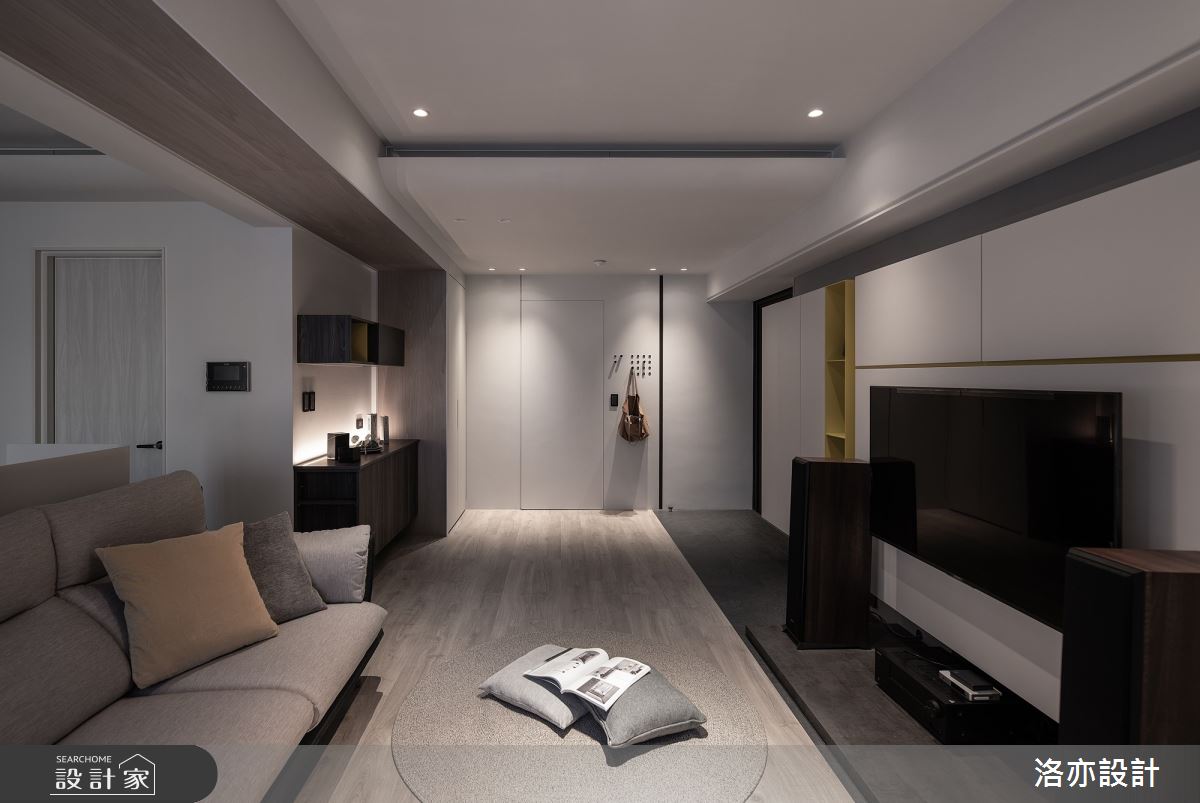23坪新成屋(5年以下)＿簡約風客廳案例圖片＿洛亦設計 luò yì Interior Design＿洛亦_05之8