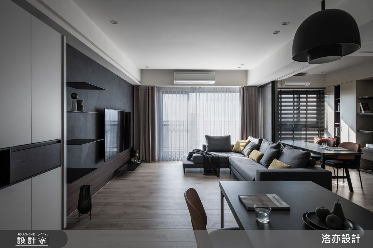 35坪新成屋(5年以下)＿混搭風客廳案例圖片＿洛亦設計 luò yì Interior Design＿洛亦_06之1