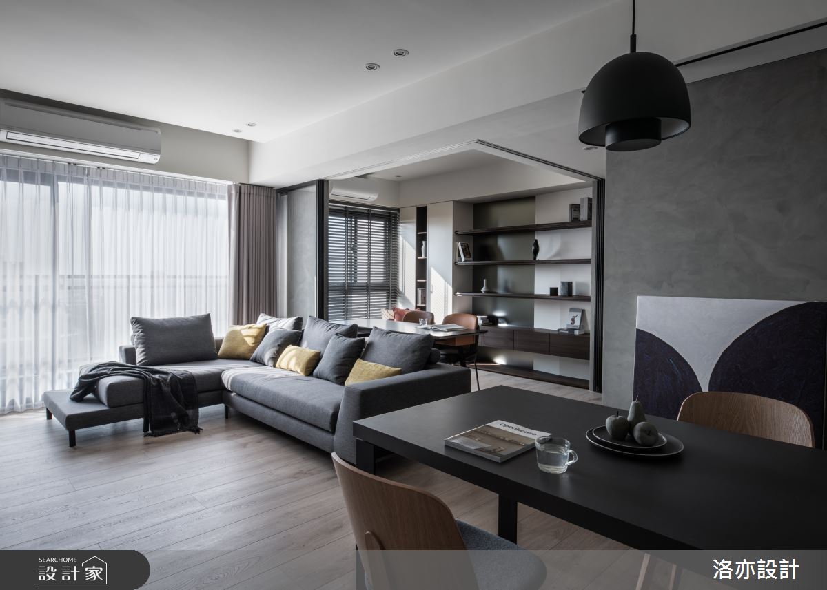 35坪新成屋(5年以下)＿混搭風客廳案例圖片＿洛亦設計 luò yì Interior Design＿洛亦_06之2