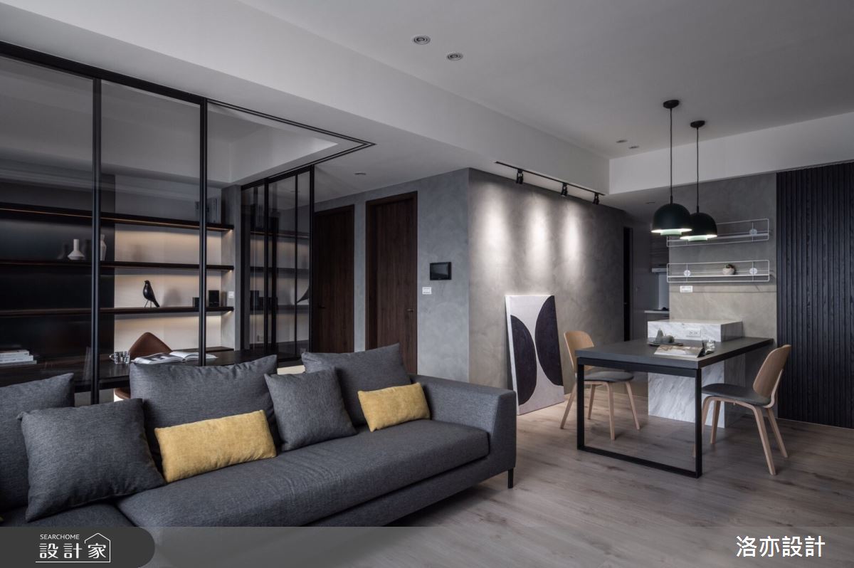 35坪新成屋(5年以下)＿混搭風客廳案例圖片＿洛亦設計 luò yì Interior Design＿洛亦_06之4