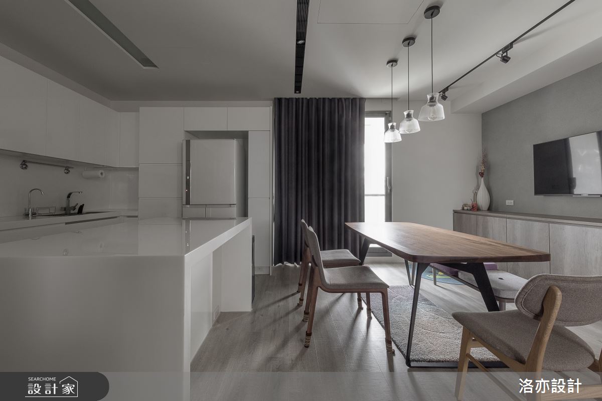 50坪新成屋(5年以下)＿北歐風餐廳案例圖片＿洛亦設計 luò yì Interior Design＿洛亦_07之12