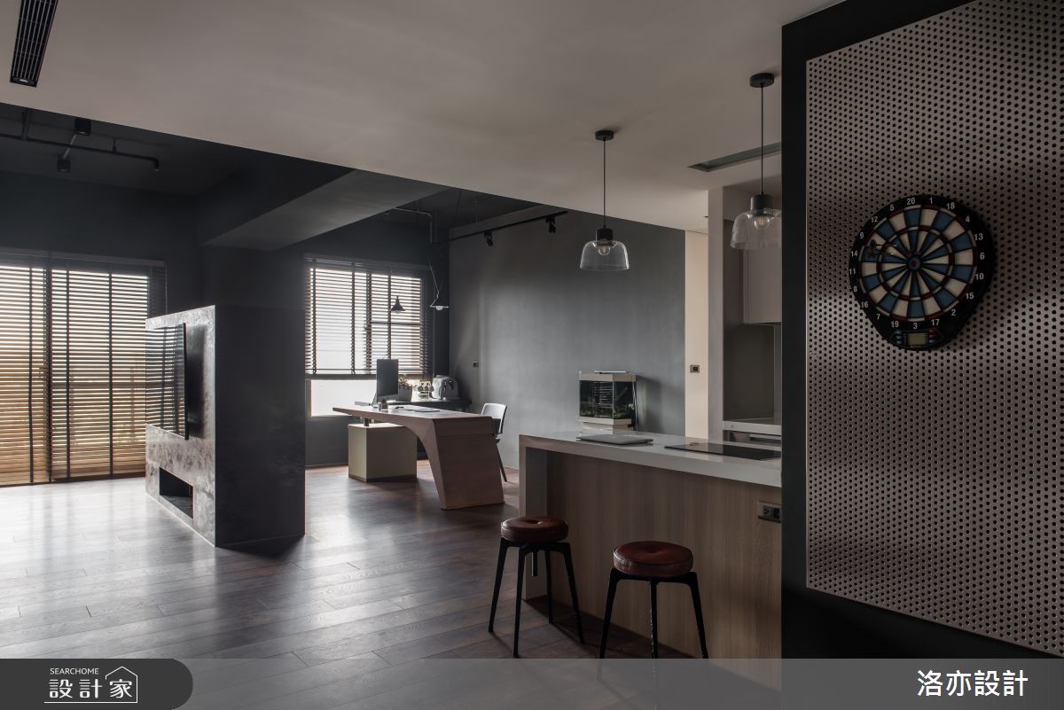 35坪新成屋(5年以下)＿工業風吧檯工作區案例圖片＿洛亦設計 luò yì Interior Design＿洛亦_08之5