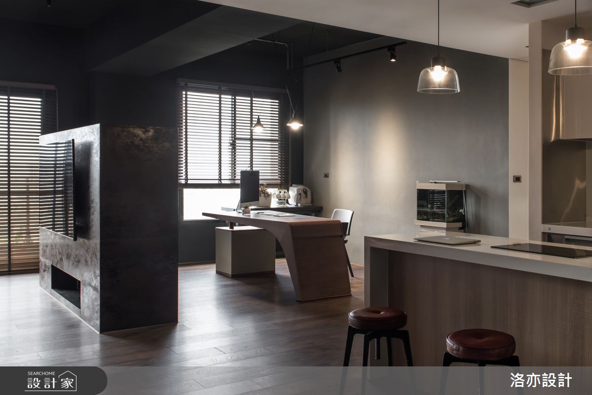 35坪新成屋(5年以下)＿工業風吧檯工作區案例圖片＿洛亦設計 luò yì Interior Design＿洛亦_08之7