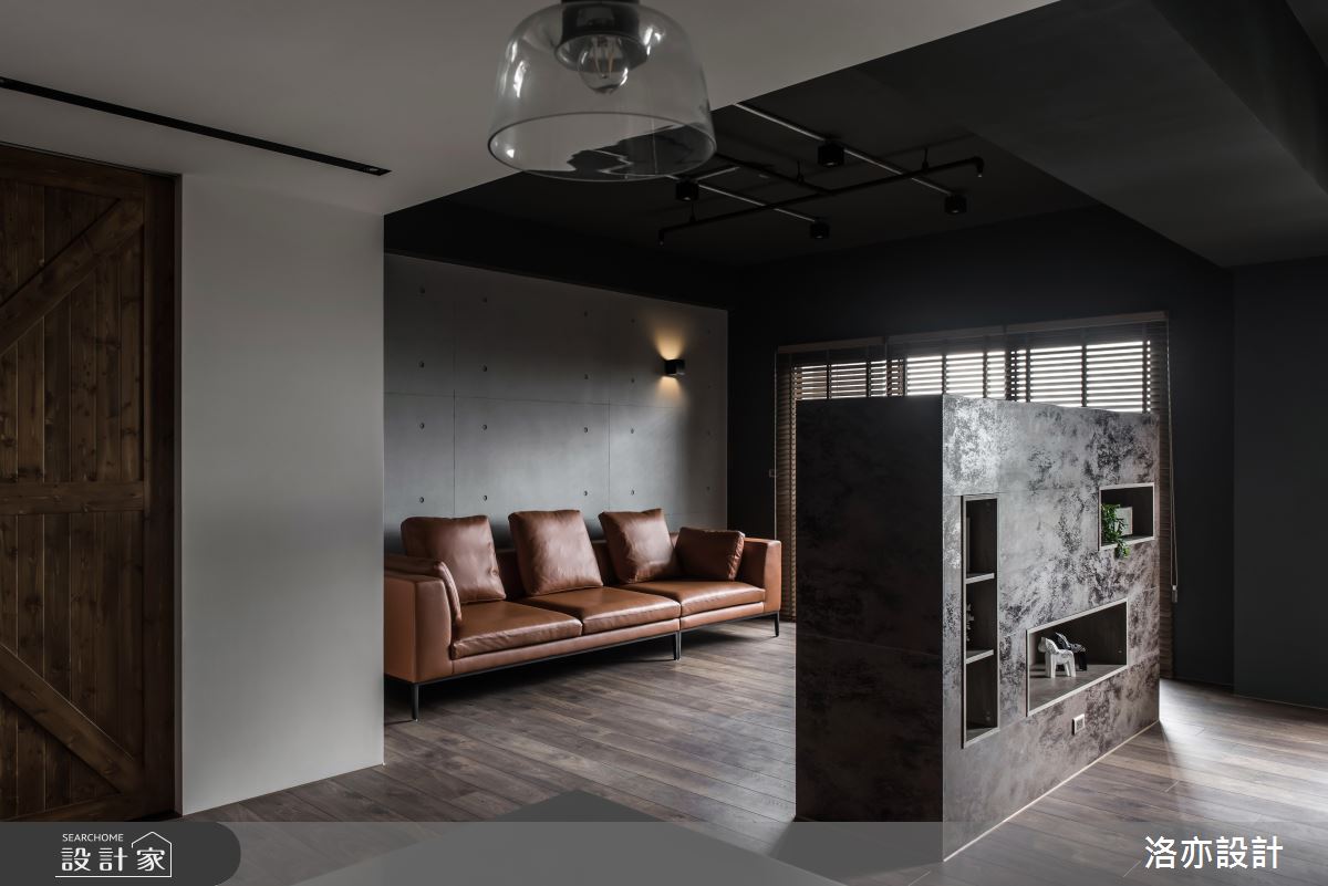 35坪新成屋(5年以下)＿工業風客廳案例圖片＿洛亦設計 luò yì Interior Design＿洛亦_08之13