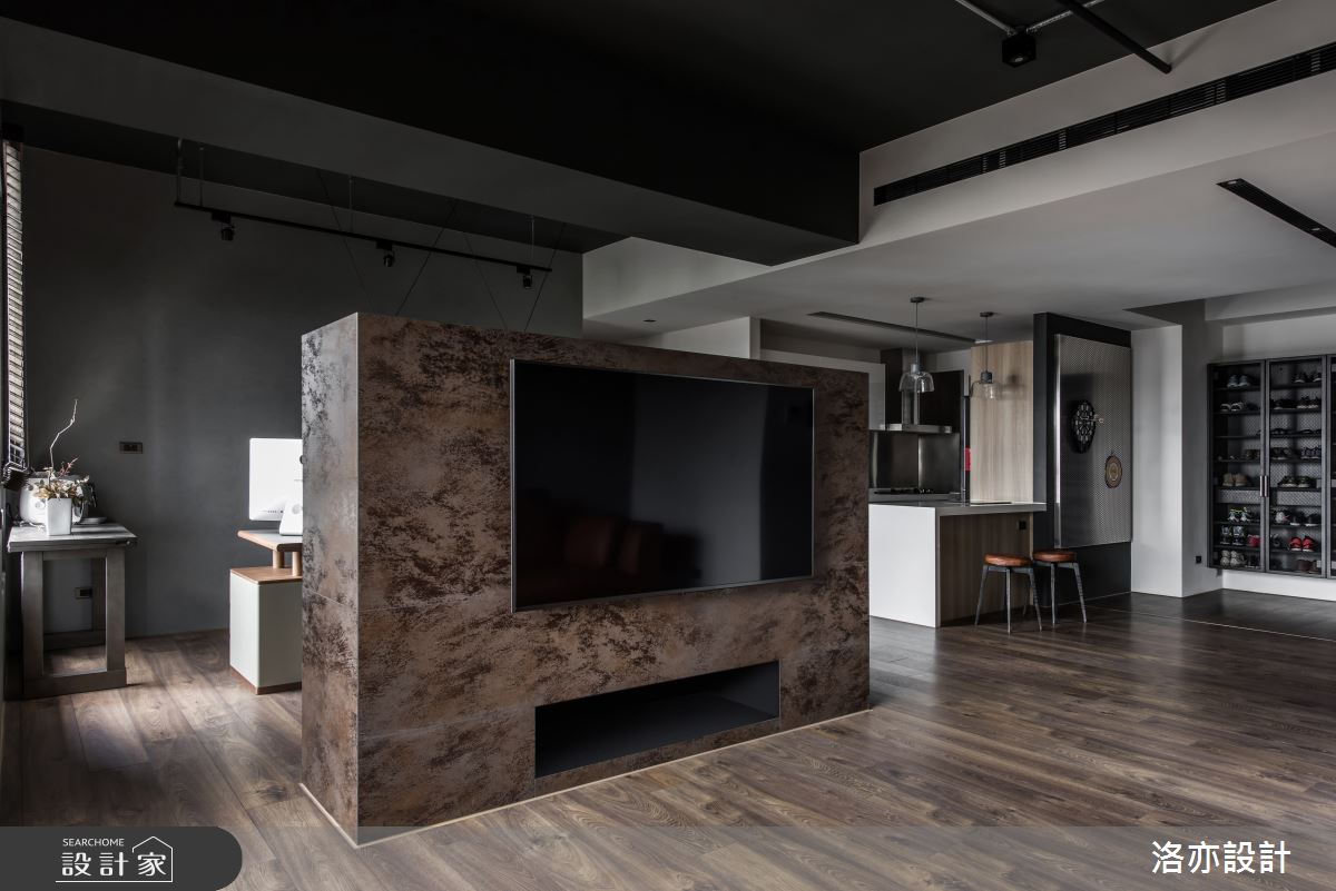 35坪新成屋(5年以下)＿工業風客廳案例圖片＿洛亦設計 luò yì Interior Design＿洛亦_08之10