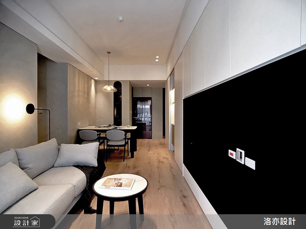20坪新成屋(5年以下)＿簡約風客廳案例圖片＿洛亦設計 luò yì Interior Design＿洛亦_09之10