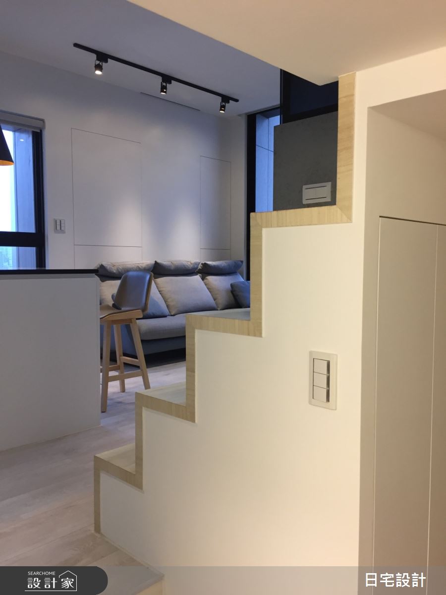 17坪新成屋(5年以下)＿北歐風樓梯案例圖片＿日宅設計＿日宅_疊之5