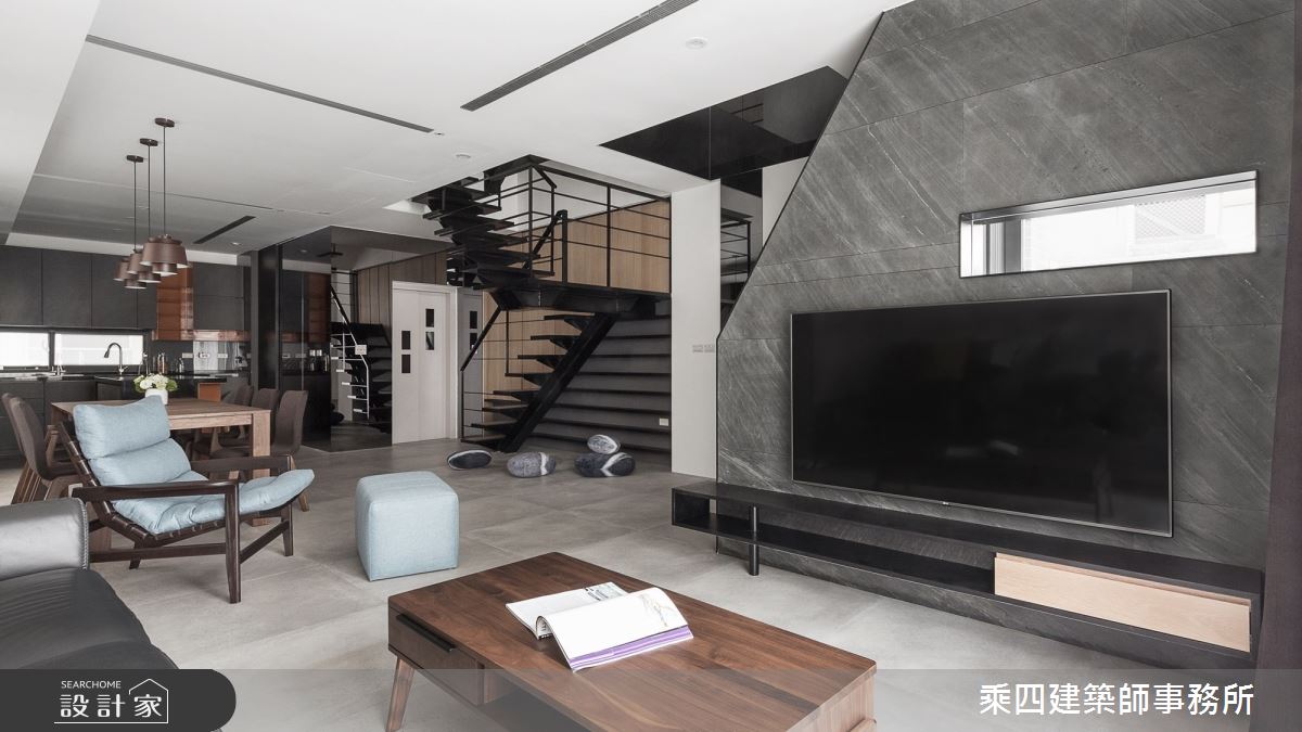 110坪新成屋(5年以下)＿現代風客廳案例圖片＿乘四建築師事務所＿乘四_21之5