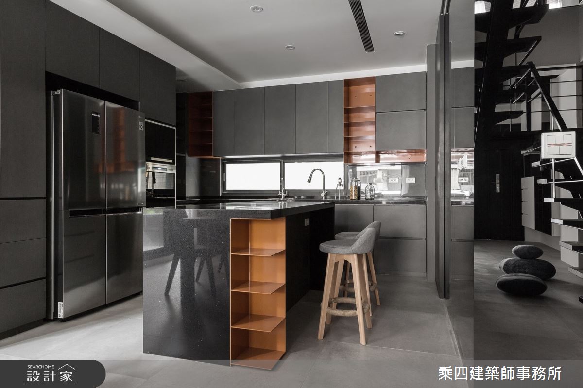110坪新成屋(5年以下)＿現代風廚房吧檯案例圖片＿乘四建築師事務所＿乘四_21之10