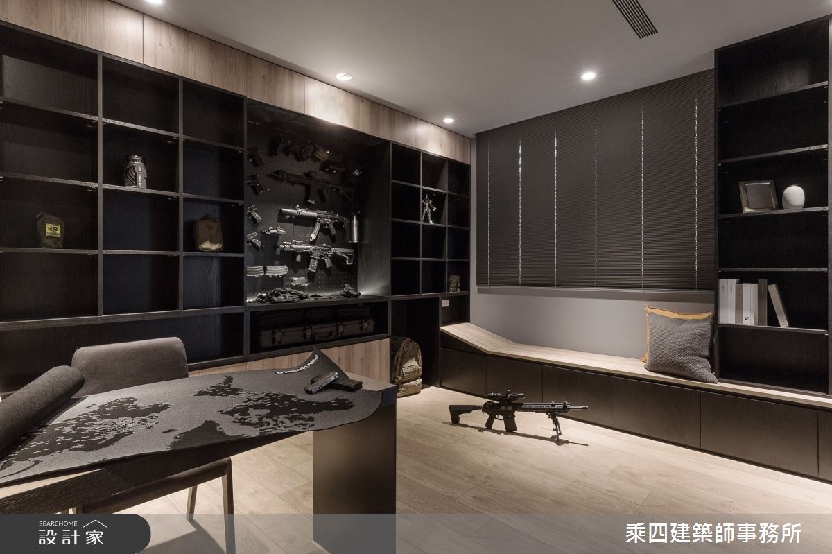 110坪新成屋(5年以下)＿現代風書房案例圖片＿乘四建築師事務所＿乘四_21之22
