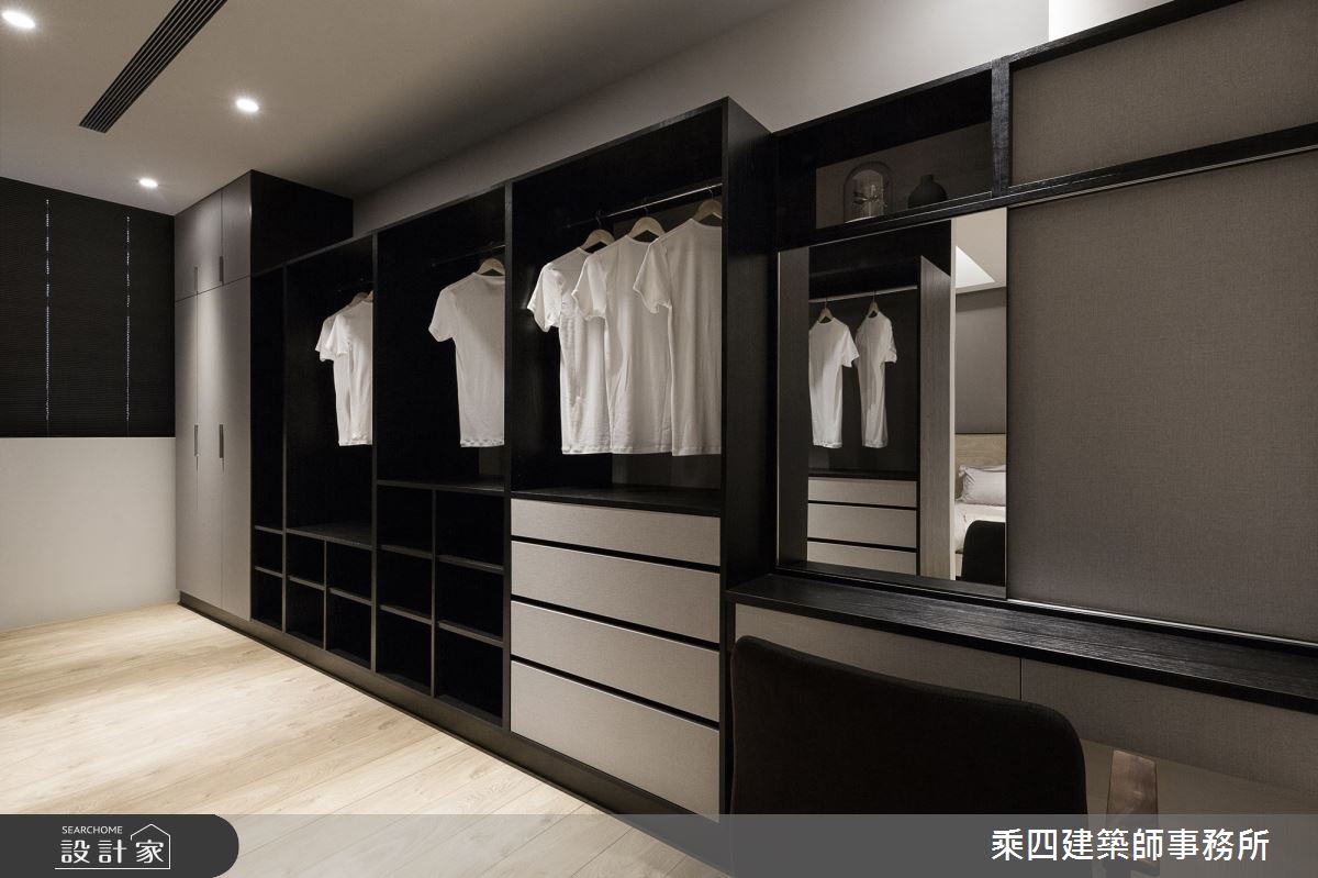 110坪新成屋(5年以下)＿現代風更衣間案例圖片＿乘四建築師事務所＿乘四_21之30