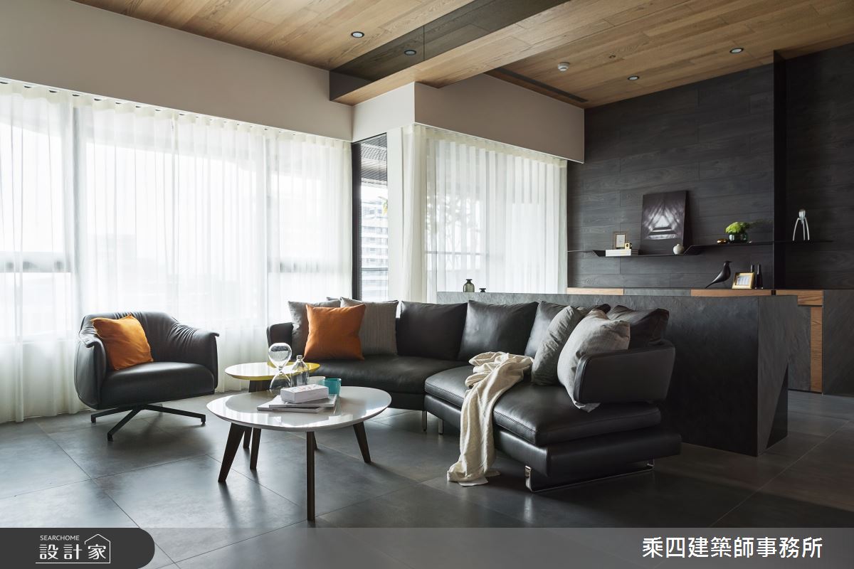 48坪新成屋(5年以下)＿現代風客廳案例圖片＿乘四建築師事務所＿乘四_17之10