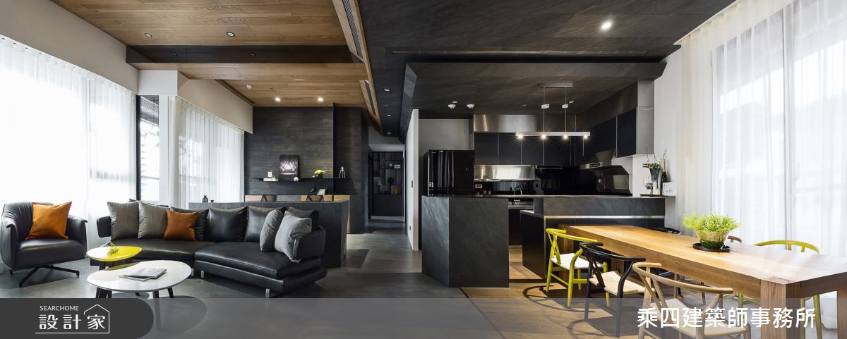 48坪新成屋(5年以下)＿現代風客廳餐廳案例圖片＿乘四建築師事務所＿乘四_17之12