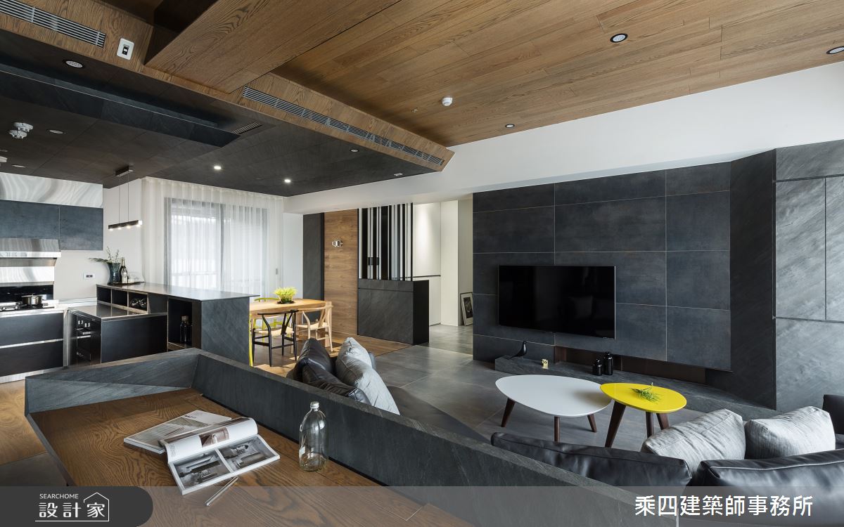 48坪新成屋(5年以下)＿現代風客廳案例圖片＿乘四建築師事務所＿乘四_17之8