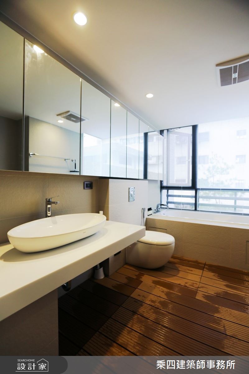 55坪中古屋(5~15年)＿現代風浴室案例圖片＿乘四建築師事務所＿乘四_06之16
