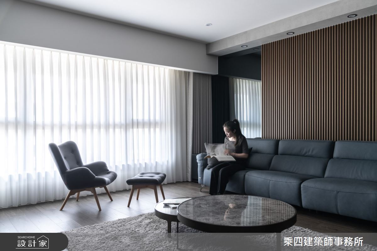 62坪新成屋(5年以下)＿現代風客廳案例圖片＿乘四建築師事務所＿乘四_40之5
