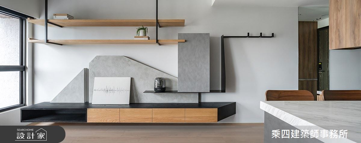 23坪新成屋(5年以下)＿簡約風客廳案例圖片＿乘四建築師事務所＿乘四_39之6
