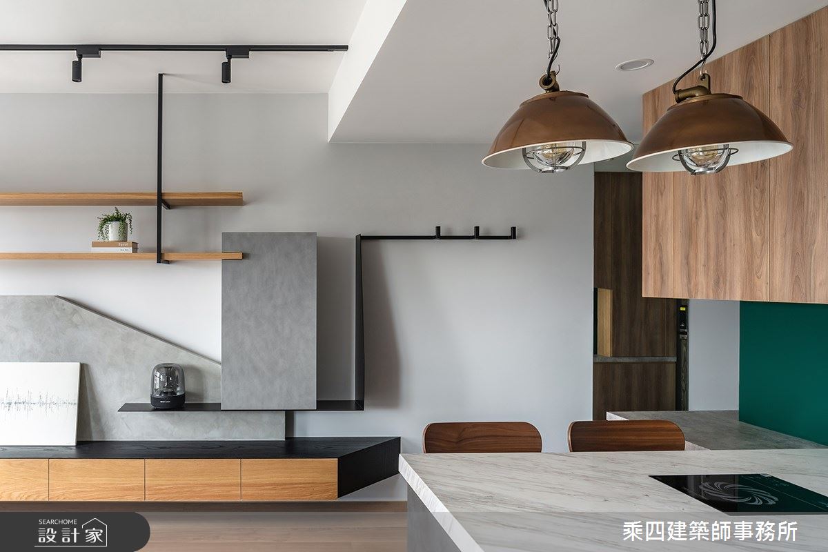 23坪新成屋(5年以下)＿簡約風客廳案例圖片＿乘四建築師事務所＿乘四_39之9