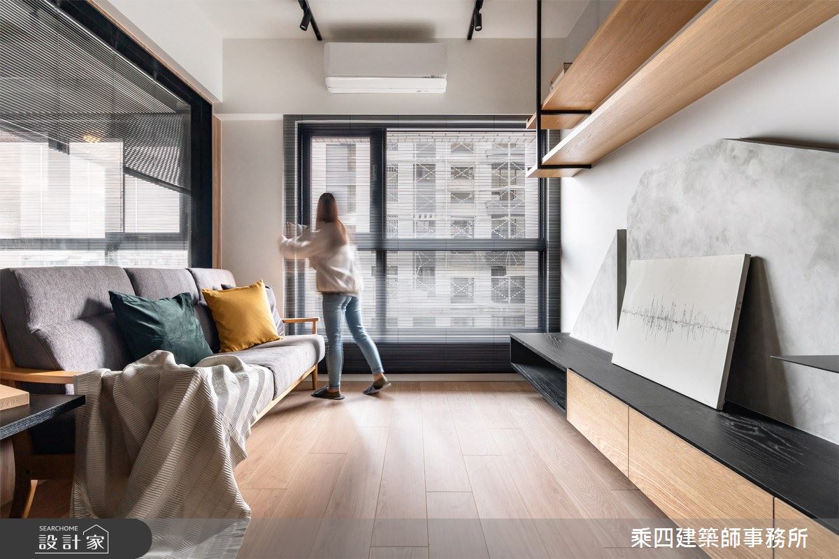23坪新成屋(5年以下)＿簡約風客廳案例圖片＿乘四建築師事務所＿乘四_39之14