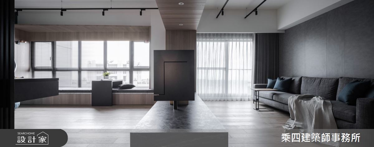 91坪新成屋(5年以下)＿現代風客廳案例圖片＿乘四建築師事務所＿乘四_37之3