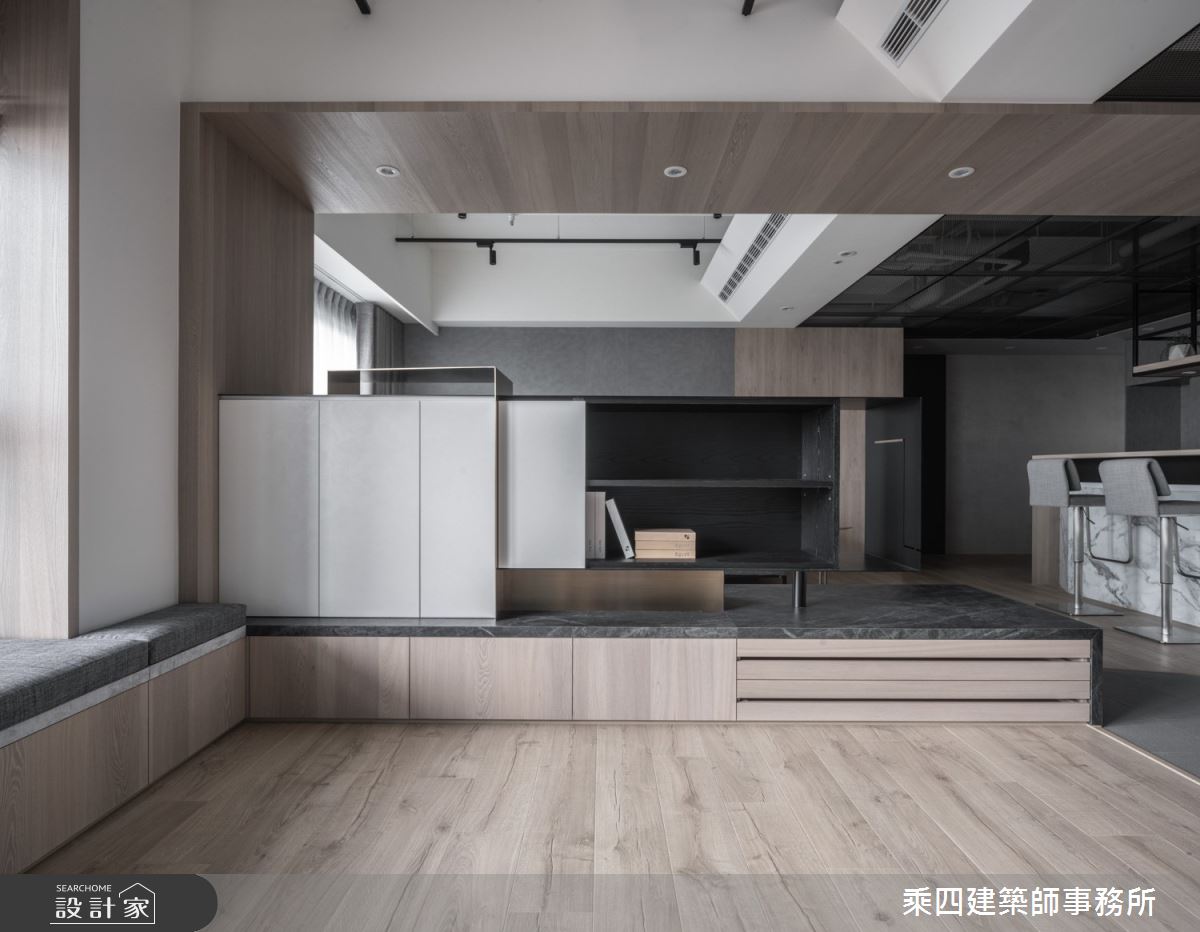 91坪新成屋(5年以下)＿現代風客廳案例圖片＿乘四建築師事務所＿乘四_37之7