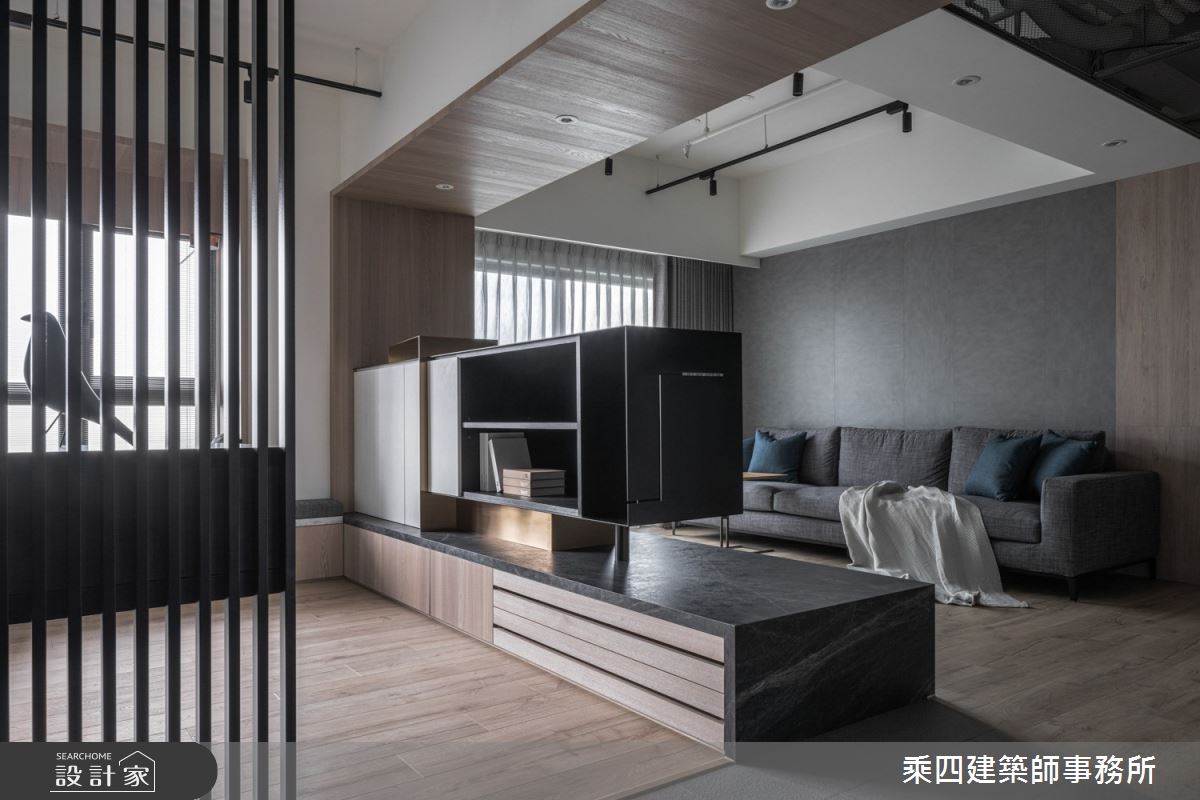 91坪新成屋(5年以下)＿現代風客廳案例圖片＿乘四建築師事務所＿乘四_37之1