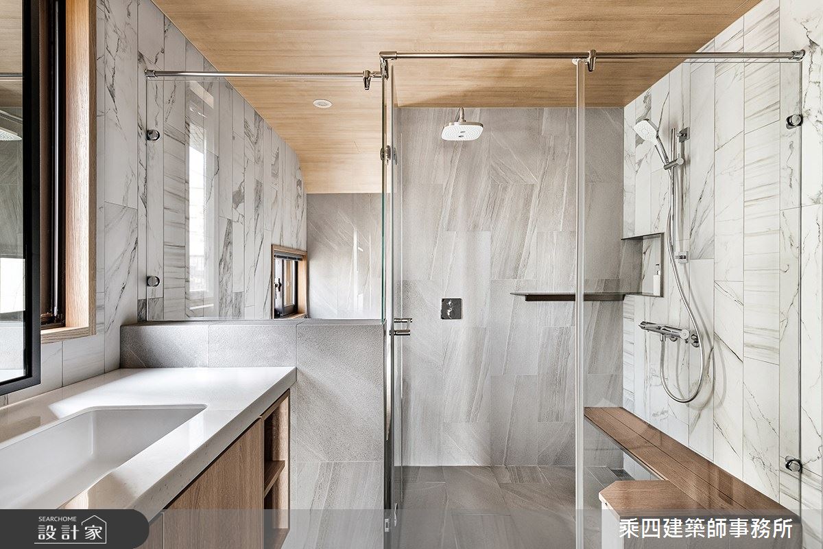 30坪中古屋(5~15年)＿現代風浴室案例圖片＿乘四建築師事務所＿乘四_35之15