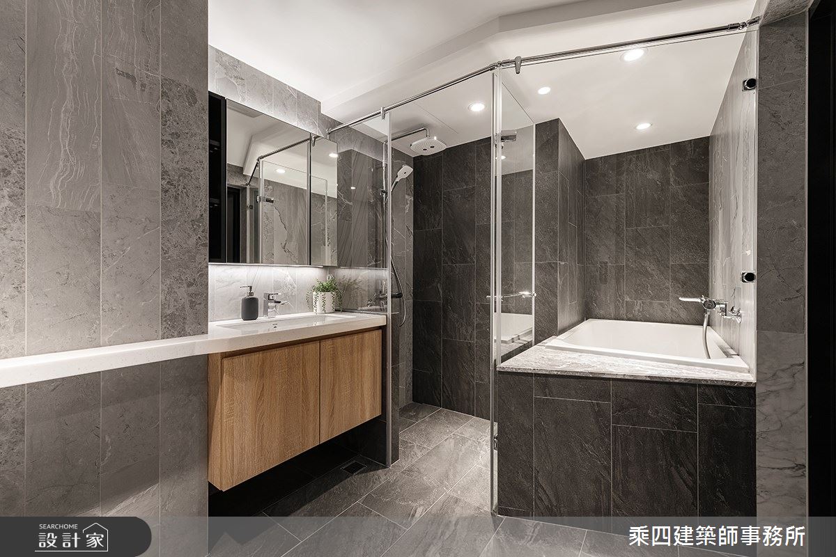 30坪中古屋(5~15年)＿現代風浴室案例圖片＿乘四建築師事務所＿乘四_35之22